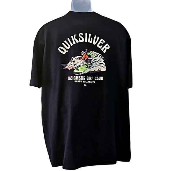 Quiksilver Men's Sleighers Club Short Sleeve T-Shirt - Navy, Size XXL (NWT) - Picture 6 of 7